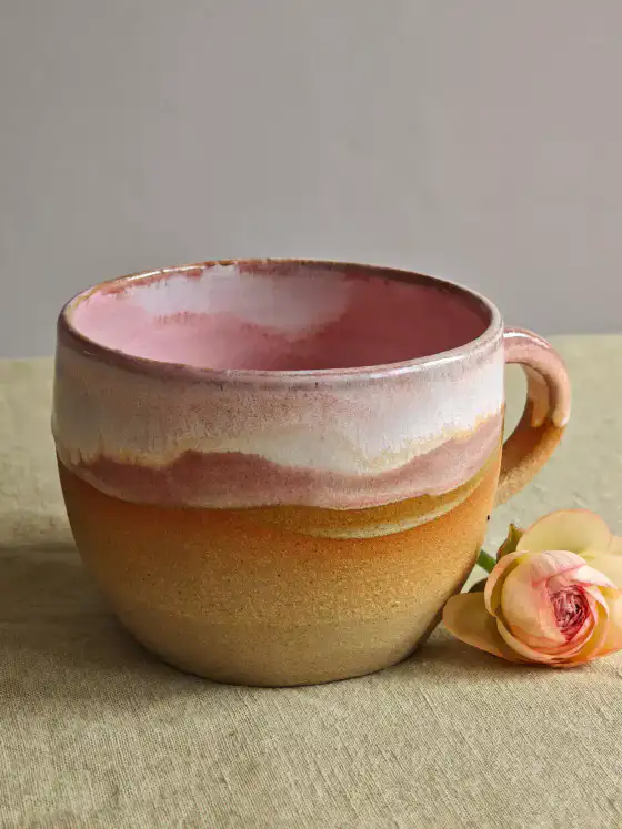 Mug- Raspberry Ranunculus image 1